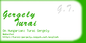 gergely turai business card